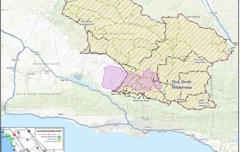 Rey Fire Closes Large Part of Santa Barbara Backcountry
