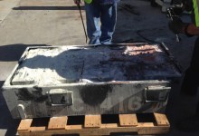 Bus Battery in Storage Catches Fire