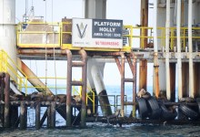 Removal Process of Platform Holly Begins