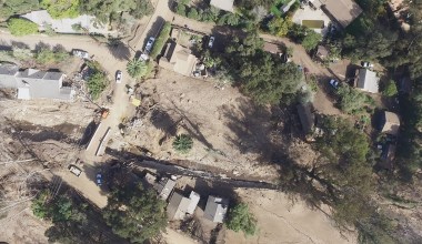 A Drone’s-Eye View, South of Montecito’s Highway 192