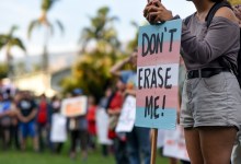 Transgender Community Rallies Against Proposed Policy Change