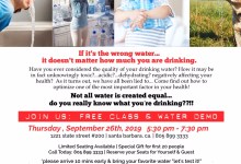 💦 Water Bottles & Machines: 💦 Free class & demo to discuss which one is actually hydrating & healing!
