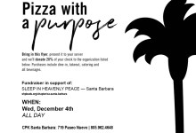 CPK: Pizza with a Purpose fundraiser Wed, 12/4