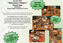 “Mid-Century Modern” Estate Sale benefiting ASAP