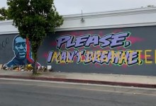 George Floyd Mural Defaced in Santa Barbara