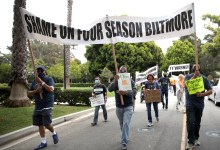 Big Turnout for Biltmore Protest Against Ty Warner, Four Seasons