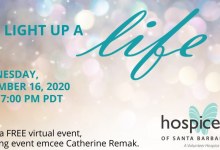 Hospice of Santa Barbara’s Annual Light Up a Life Tradition Continues “Virtually” with a few New Surprises