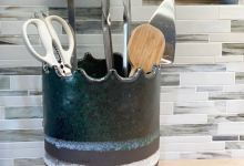 Handmade Ceramic Utensil Holder