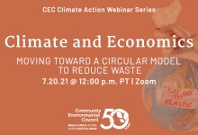 CEC’s Climate Action Webinar: Climate and Economics