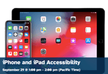 Webinar: iPhone and iPad Accessibility