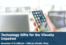 Online: Technology Gifts for the Visually Impaired