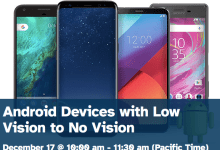 Online: Android Devices with Low Vision to No Vision