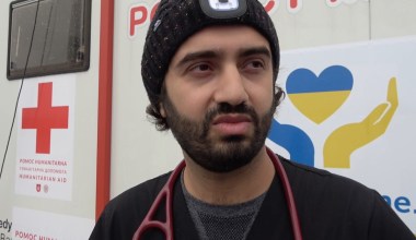 A Doctor Speaks from Ukrainian Train Station