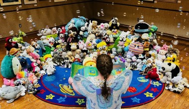 More than 200 Stuffed Animals Sleepover at the Goleta Valley Library