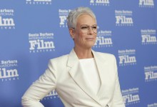 A Joyful Jamie Lee Curtis Receives the Maltin Modern Master Award from Santa Barbara International Film Festival