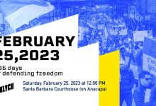 Rally to Support Ukraine: 365 Days Defending Freedom
