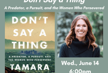 Chaucer’s Book Talk Emmy & Peabody Award Winning Journalist Tamara Leitner