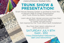 Batik Textiles Trunk Show & Presentation!
