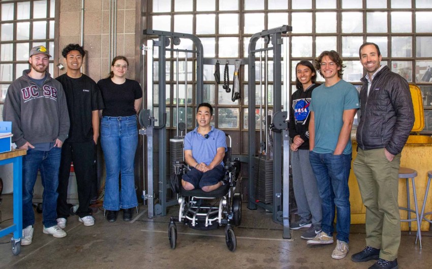 UC Santa Barbara Undergrads Design Innovative Weight Workout Machine That’s Accessible to People Who Use Wheelchairs