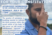 Pranayama for Your Constitution: Ayurvedic Wrkshp