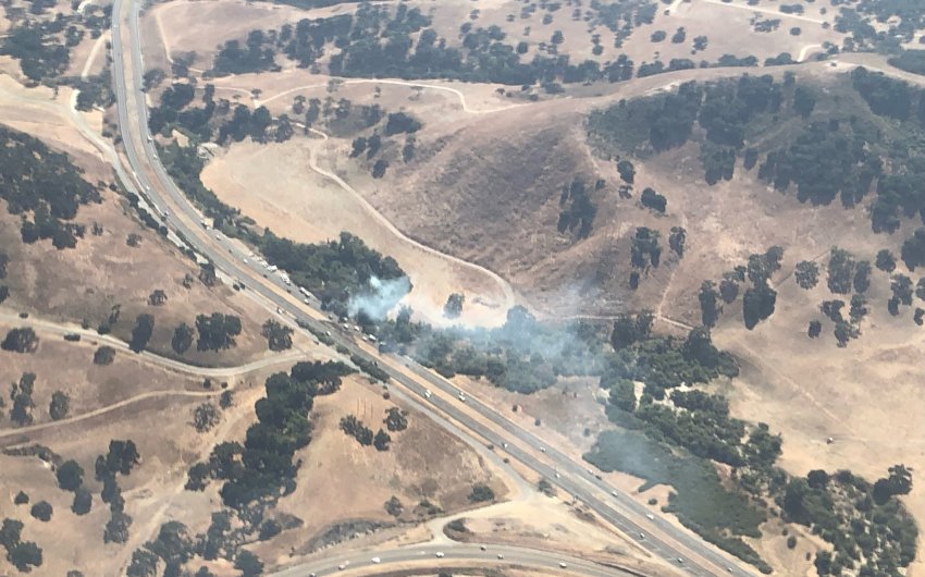 Vegetation Fire Along 101 Near Buellton Fully Contained