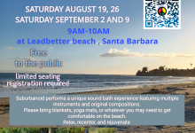 Saturday Sound Bath on the Beach with Suburbanoid