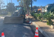 Water Main Breaks Wednesday Afternoon on Santa Barbara’s San Rafael Avenue 
