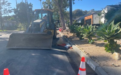 Water Main Breaks Wednesday Afternoon on Santa Barbara’s San Rafael Avenue 