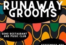 The Runaway Grooms performing with New Pleasures