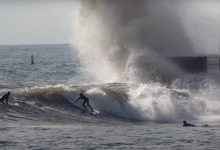 Steep Waves at Santa Barbara Breakwater